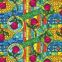 Stained Glass Rose